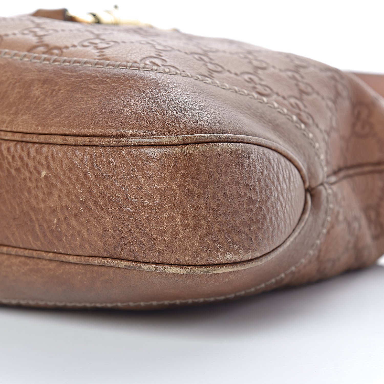 Gucci Guccissima Old Libeccio Medium New Jackie Hobo Old Naturale 9 of 11