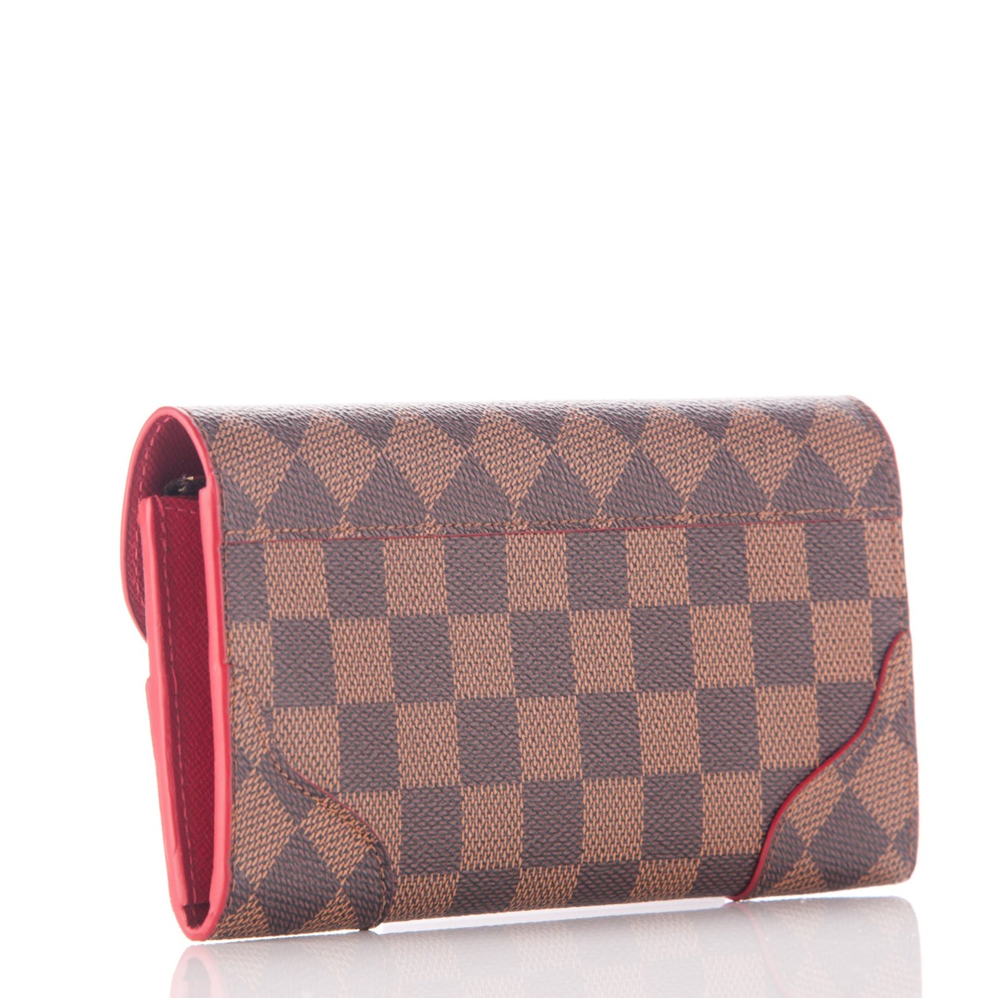 Damier Ebene Caissa Wallet Cherry