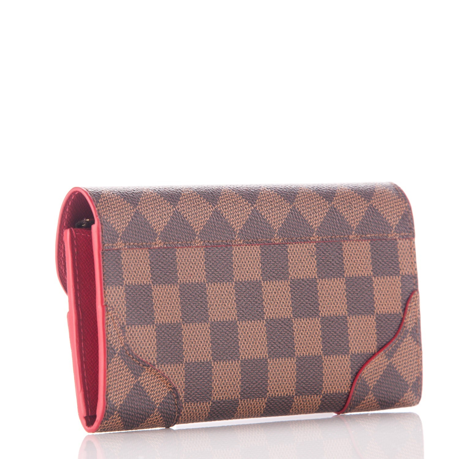 Louis Vuitton Damier Ebene Caissa Wallet Cherry 3 of 6