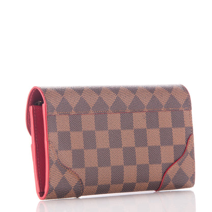 Louis Vuitton Damier Ebene Caissa Wallet Cherry 3 of 6