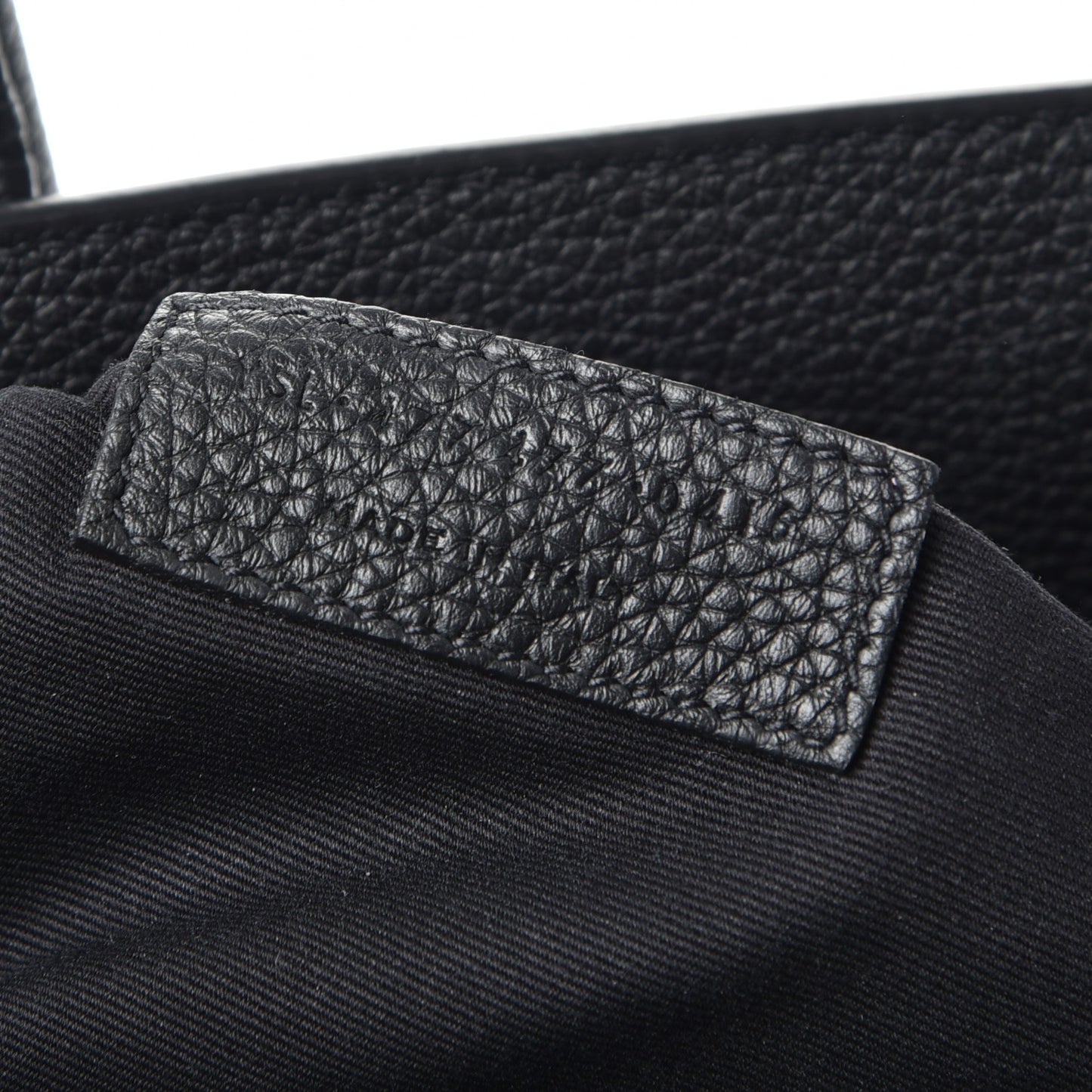 Grained Calfskin Baby Sac De Jour Souple Black