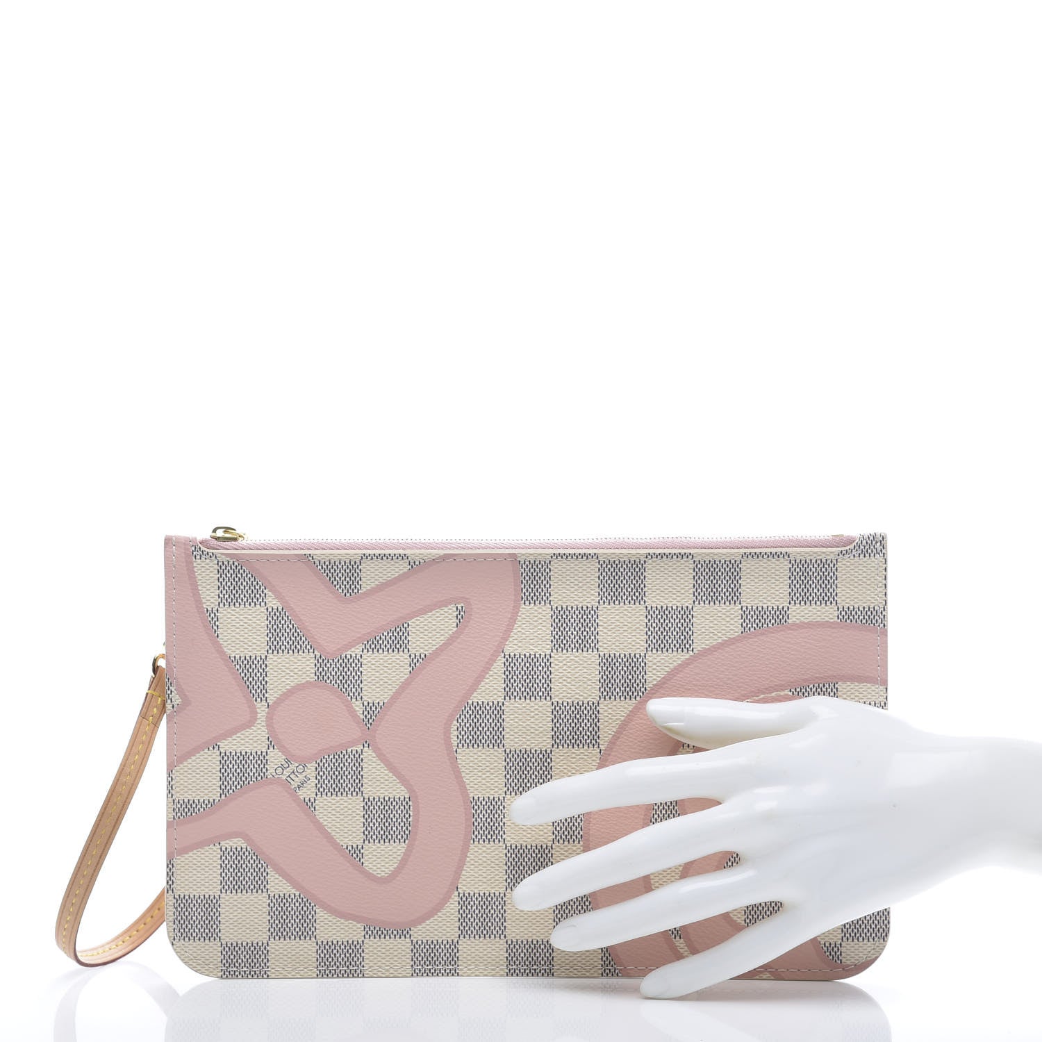 Louis Vuitton Damier Azur Tahitienne Neverfull MM GM Pochette 2 of 9