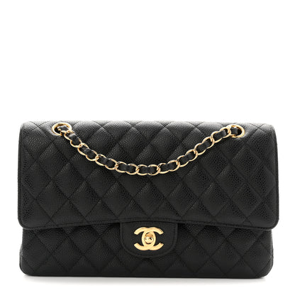 Chanel Caviar Quilted Medium Double Flap Black 1 of 11