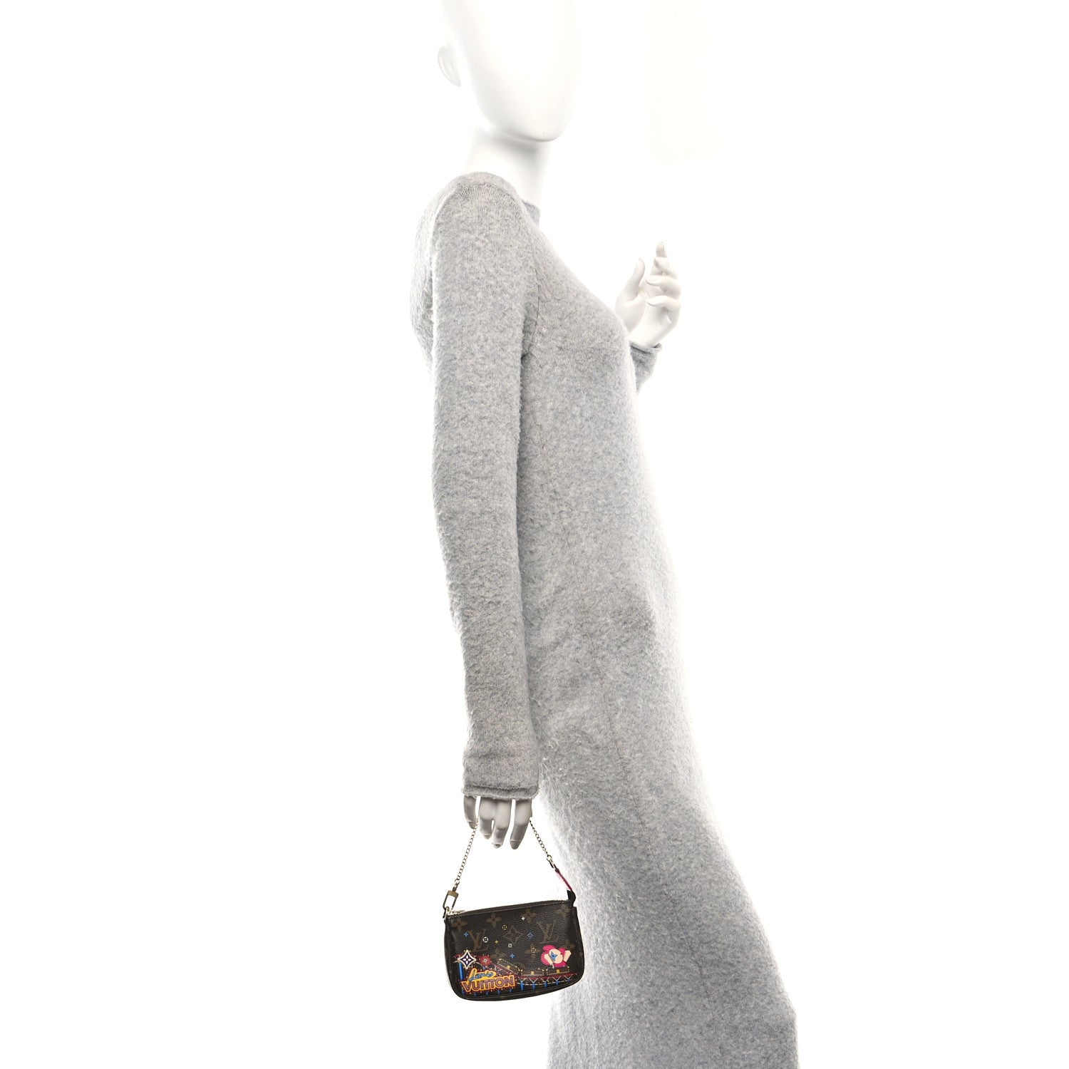 Louis Vuitton Monogram 2020 Christmas Animation Roller Coaster Mini Pochette Accessories Pivoine 2 of 10