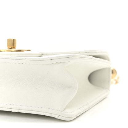 Chanel Goatskin Quilted Chic Pearls Flap White 10 of 10