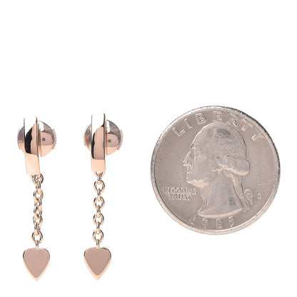 Cartier 18K Pink Gold Mon Amour Heart Drop Earrings 2 of 6