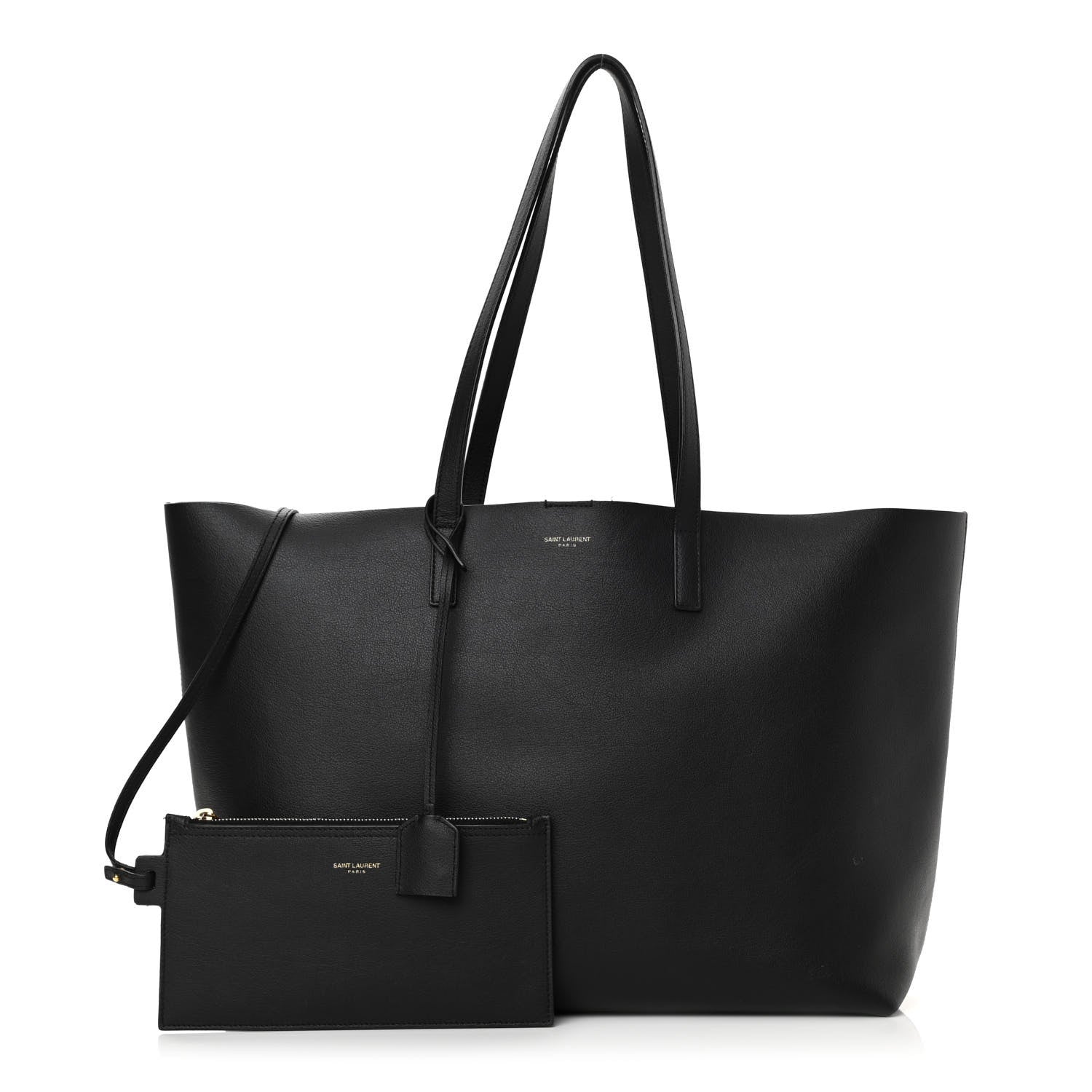 Saint Laurent Calfskin Large Shopping Tote Black 1 of 16