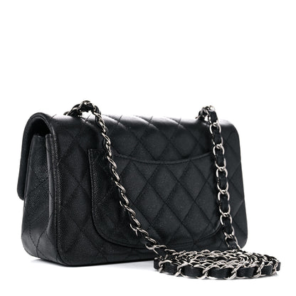 Chanel Iridescent Caviar Quilted Mini Rectangular Flap Black 3 of 10