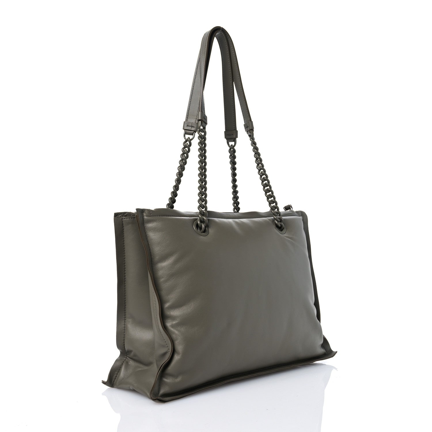 Salvatore Ferragamo Calfskin Viva Bow Tote Green 3 of 14