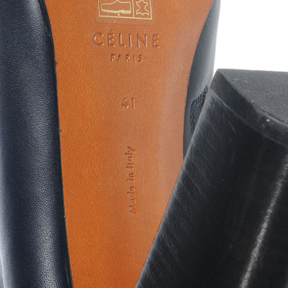 Celine Calfskin Over The Knee 70 Boots Navy Blue 41 6 of 6