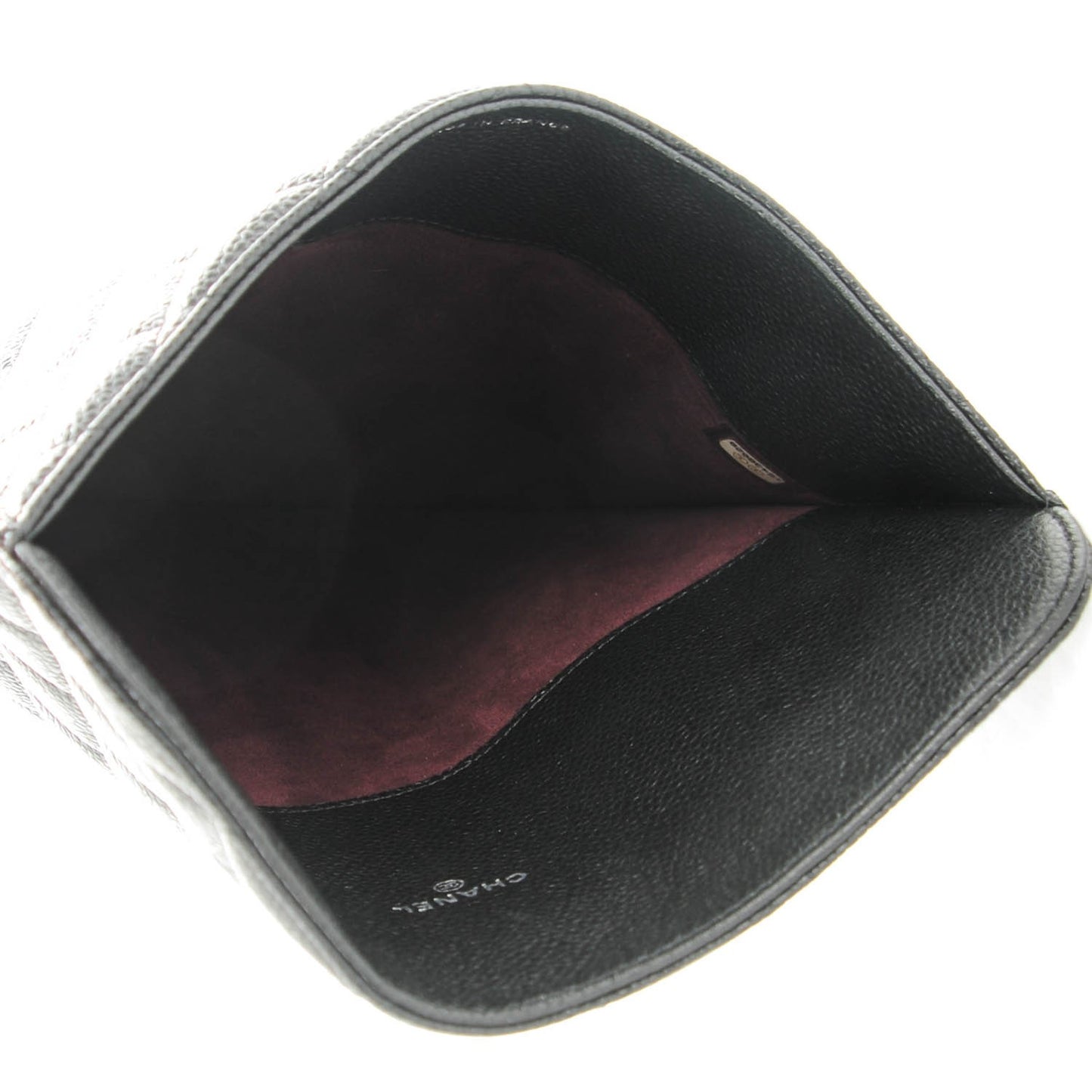 Caviar Quilted iPad Case Black