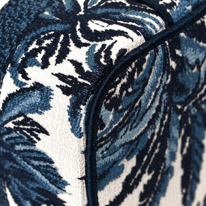 Christian Dior Canvas Embroidered Palm Tree Diortravel Vanity Case Blue Multicolor 11 of 12