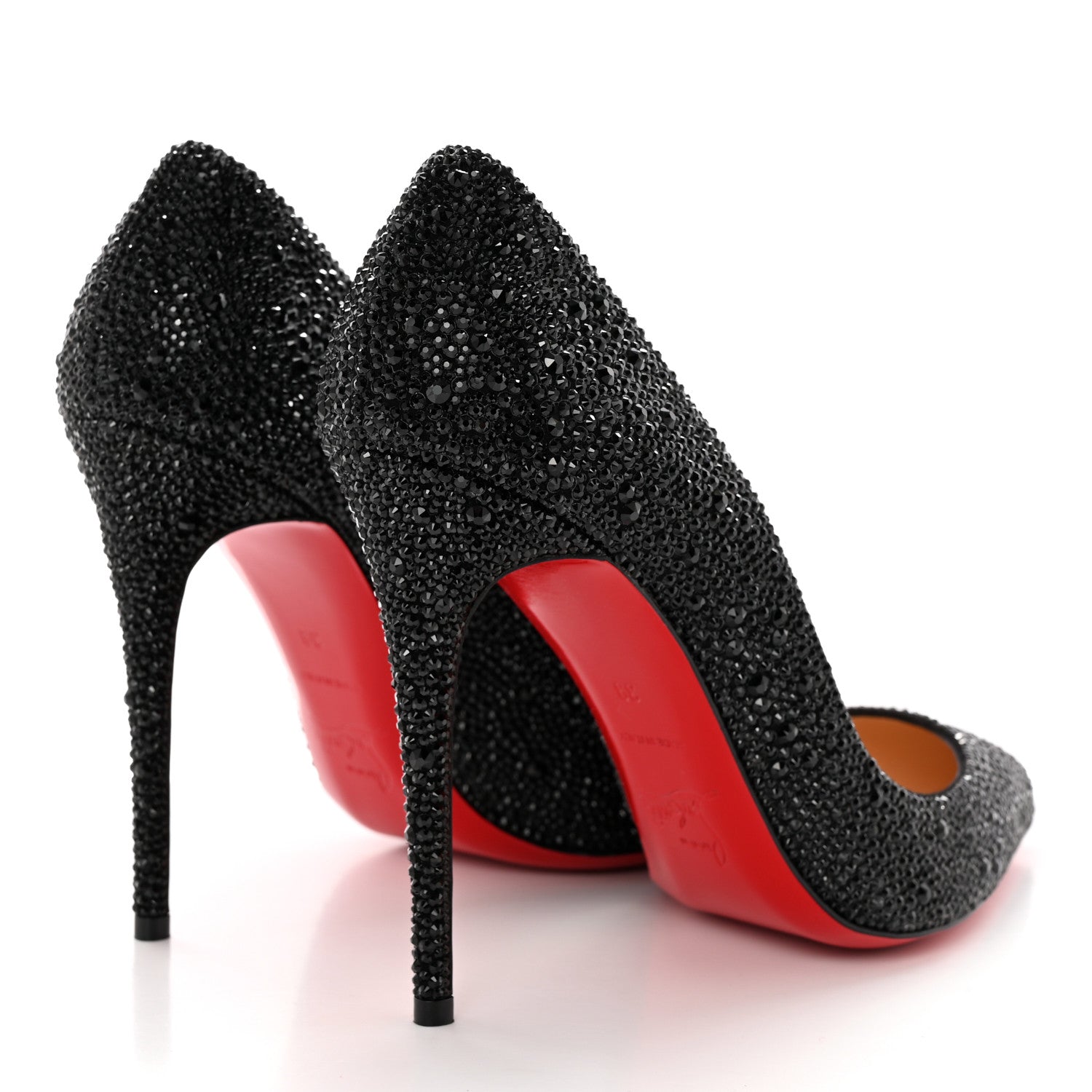 Christian Louboutin Glitter 100 Pumps 39 Black 4 of 11