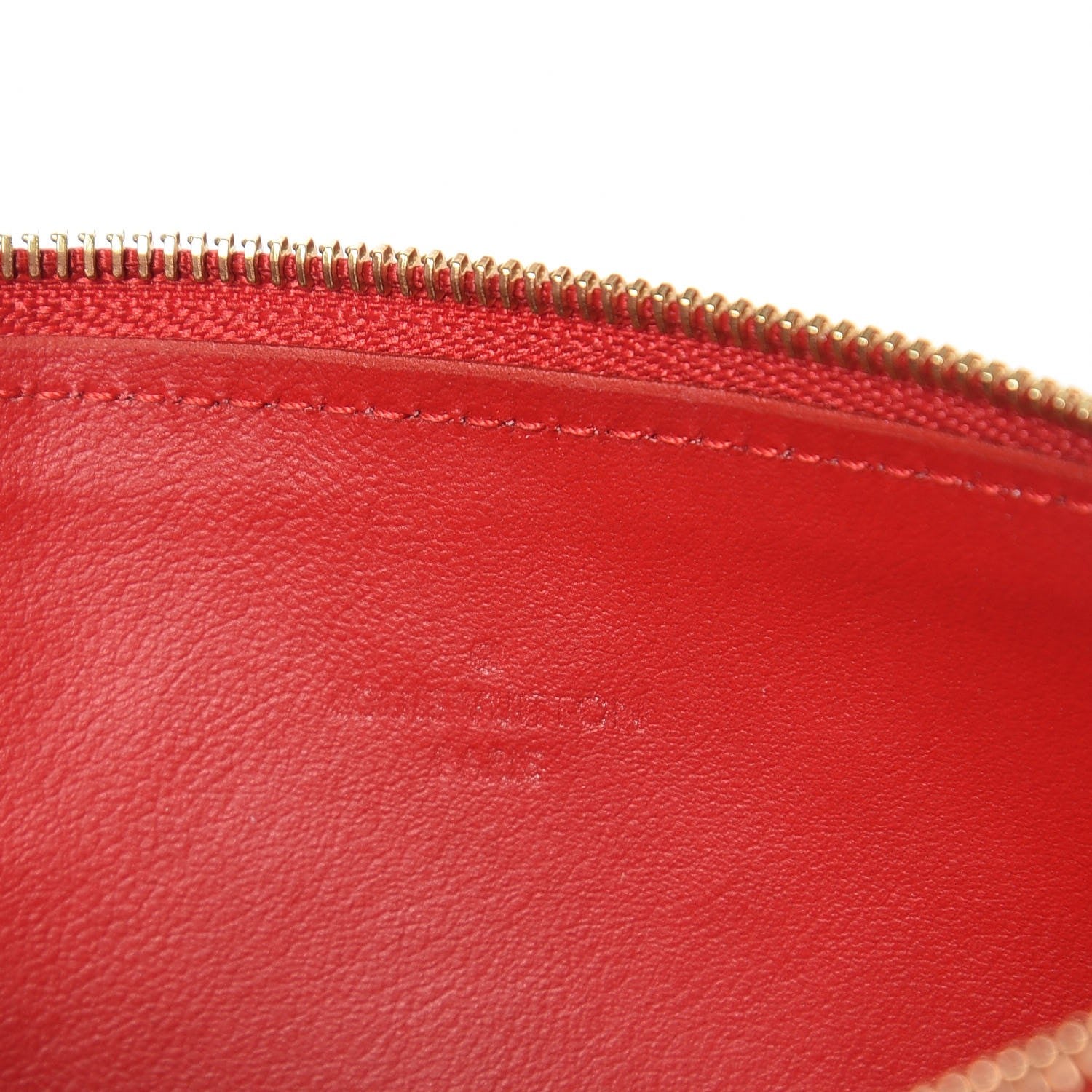 Louis Vuitton Vernis Felicie Chain Wallet Zippered Insert Cherry 5 of 6