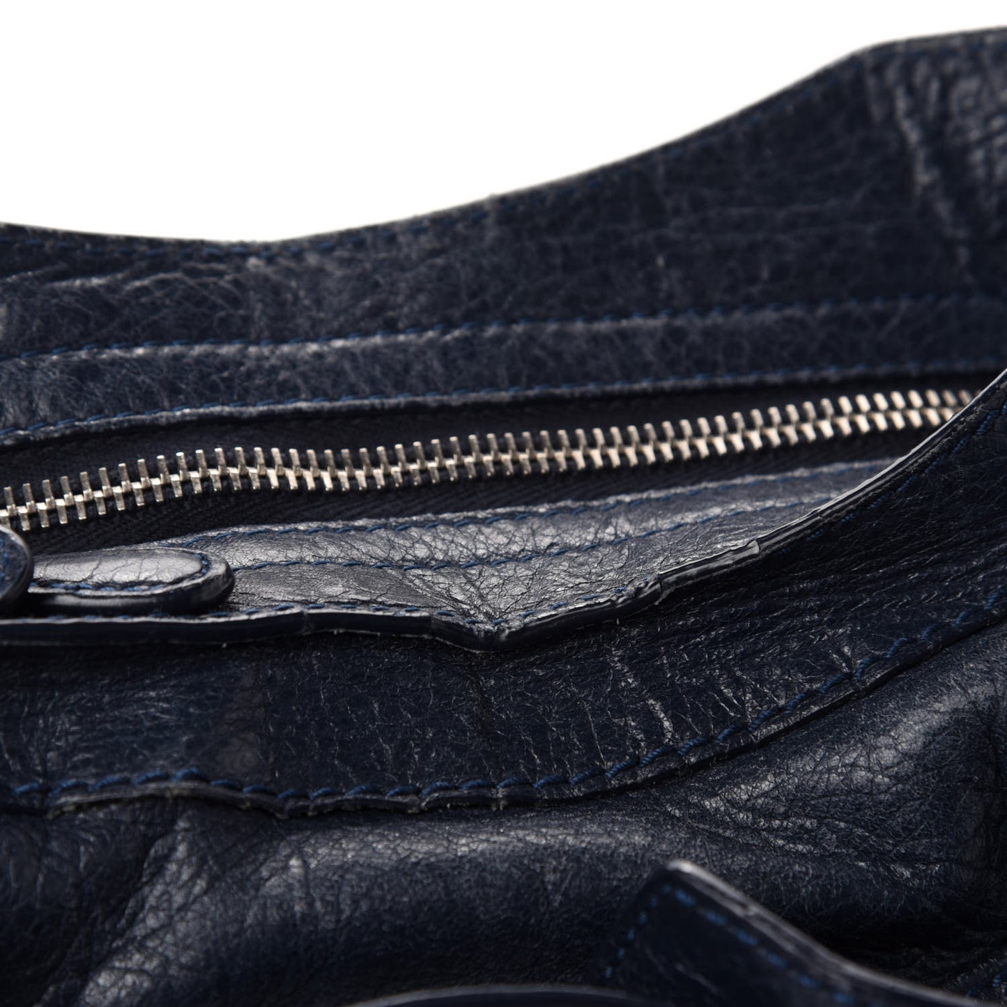 Agneau Giant 12 Silver Hardware City Bleu Obscur