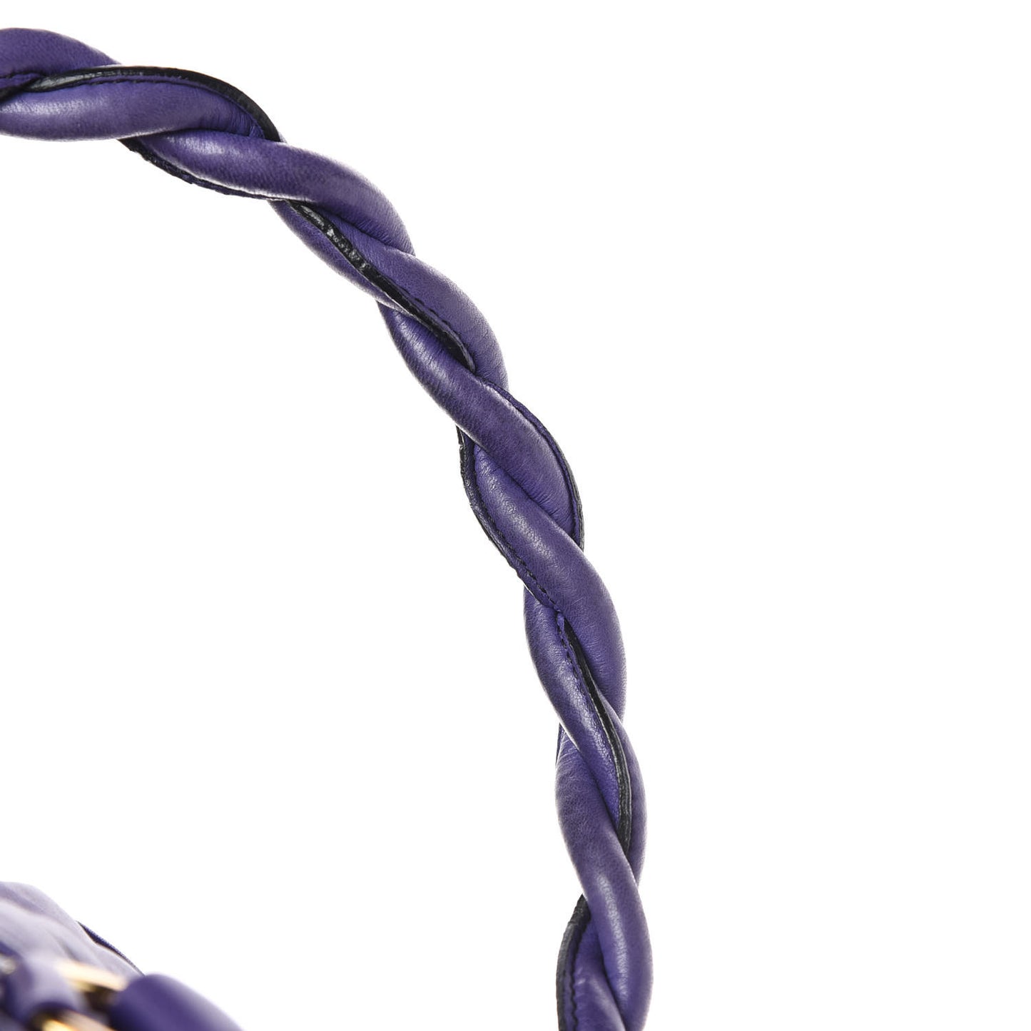 Lambskin Woven Couture Bag Purple