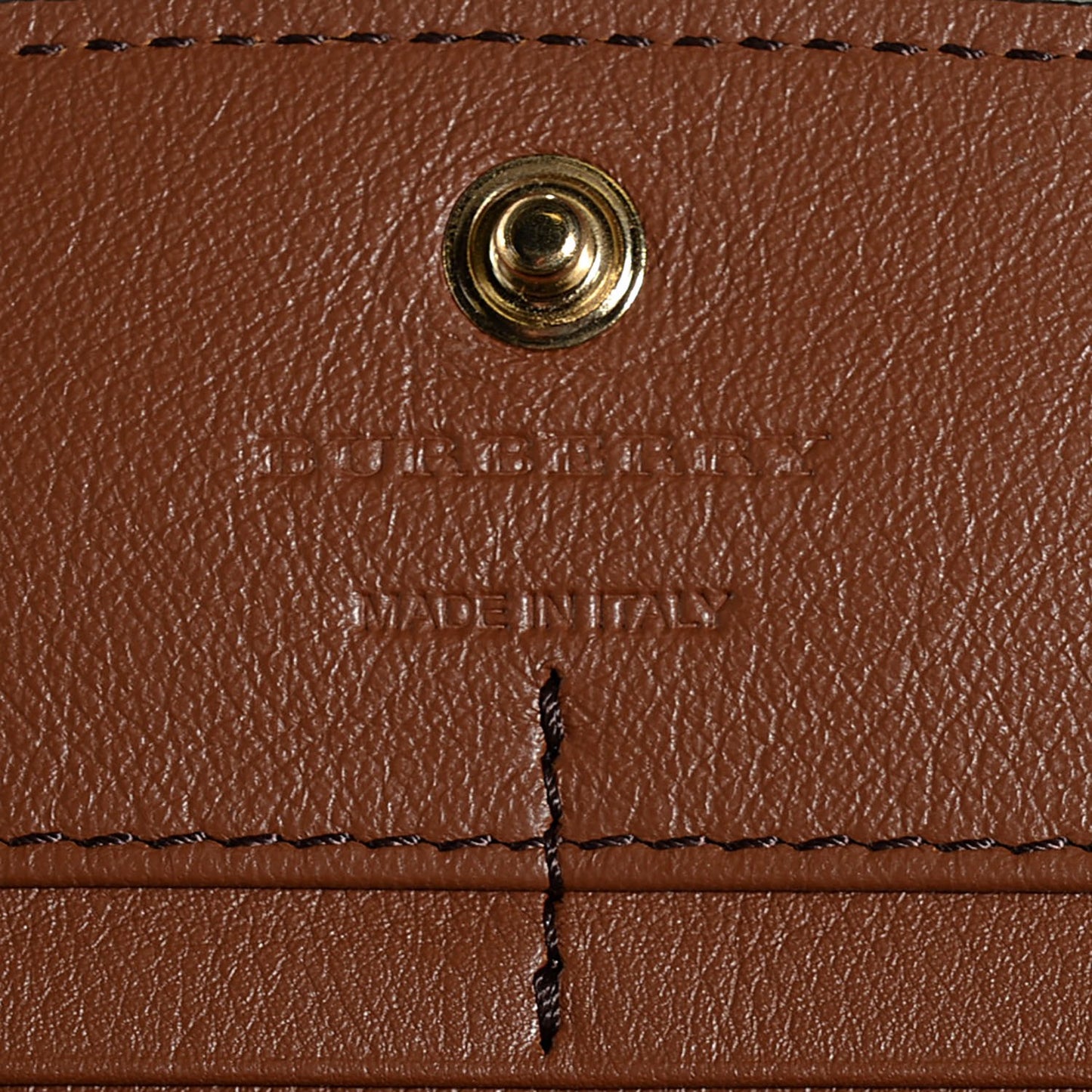 Calfskin House Check Continental Wallet
