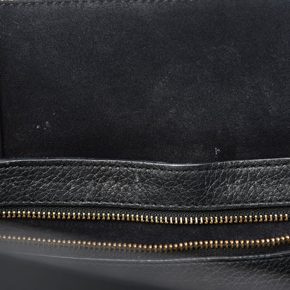 Celine Soft Grained Calfskin Small Belt Cabas Phantom Black 7 of 14