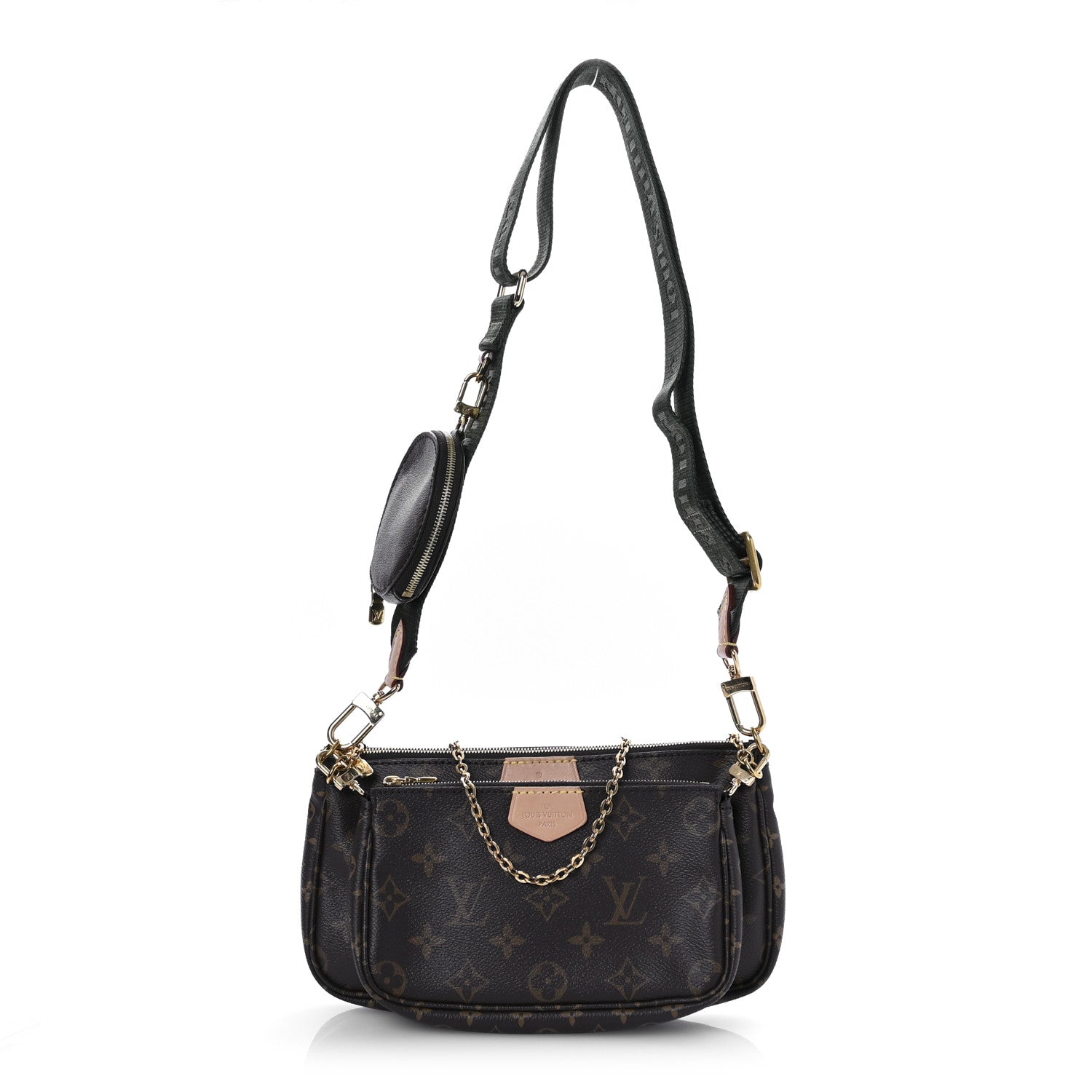 Louis Vuitton Monogram Multi Pochette Accessories Kaki 1760183 ...