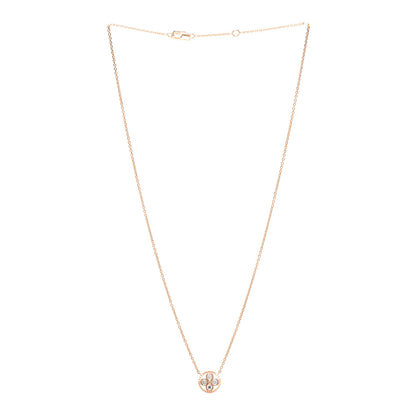 Louis Vuitton 18K Pink Gold Diamond Blossom BB Pendant Necklace 3 of 4