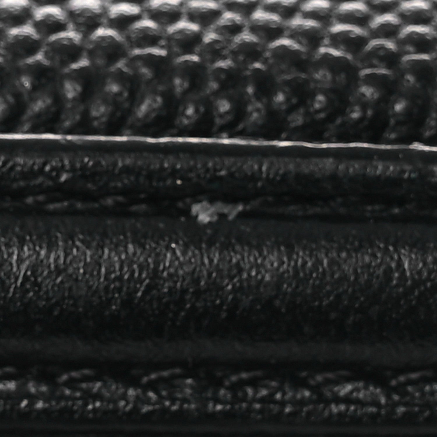 Chanel Caviar Quilted CC Filigree Vanity Clutch With Chain Black