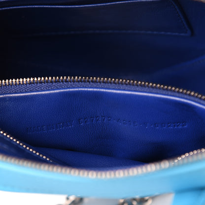 Balenciaga Calfskin XS Triangle Chain Duffle Baby Blue 7 of 10
