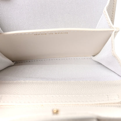 Chanel Caviar Quilted Flap Card Holder On Chain White 6 of 12