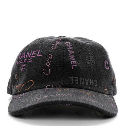 Chanel Denim Mood Cap Hat Black 3 of 9