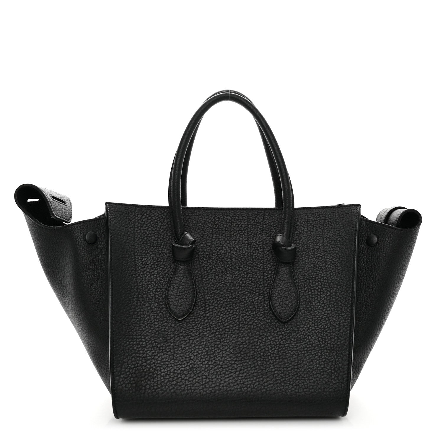 Celine Crisped Calfskin Mini Tie Knot Tote Black 1 of 13