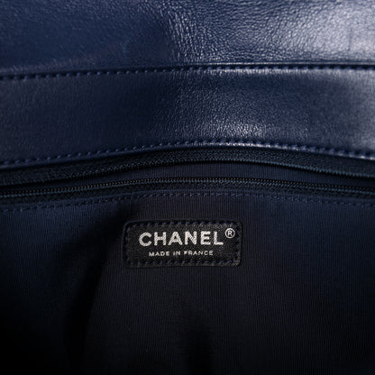 Chanel Sheepskin Quilted Vintage Mademoiselle Flap Dark Navy 7 of 13