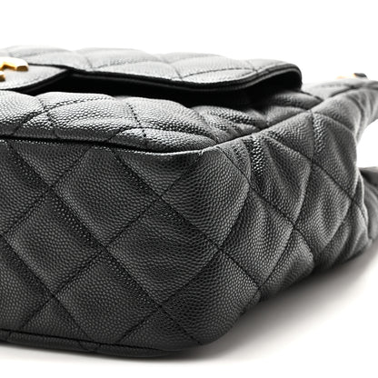 Chanel Caviar Quilted Wavy CC Hobo Black 10 of 10