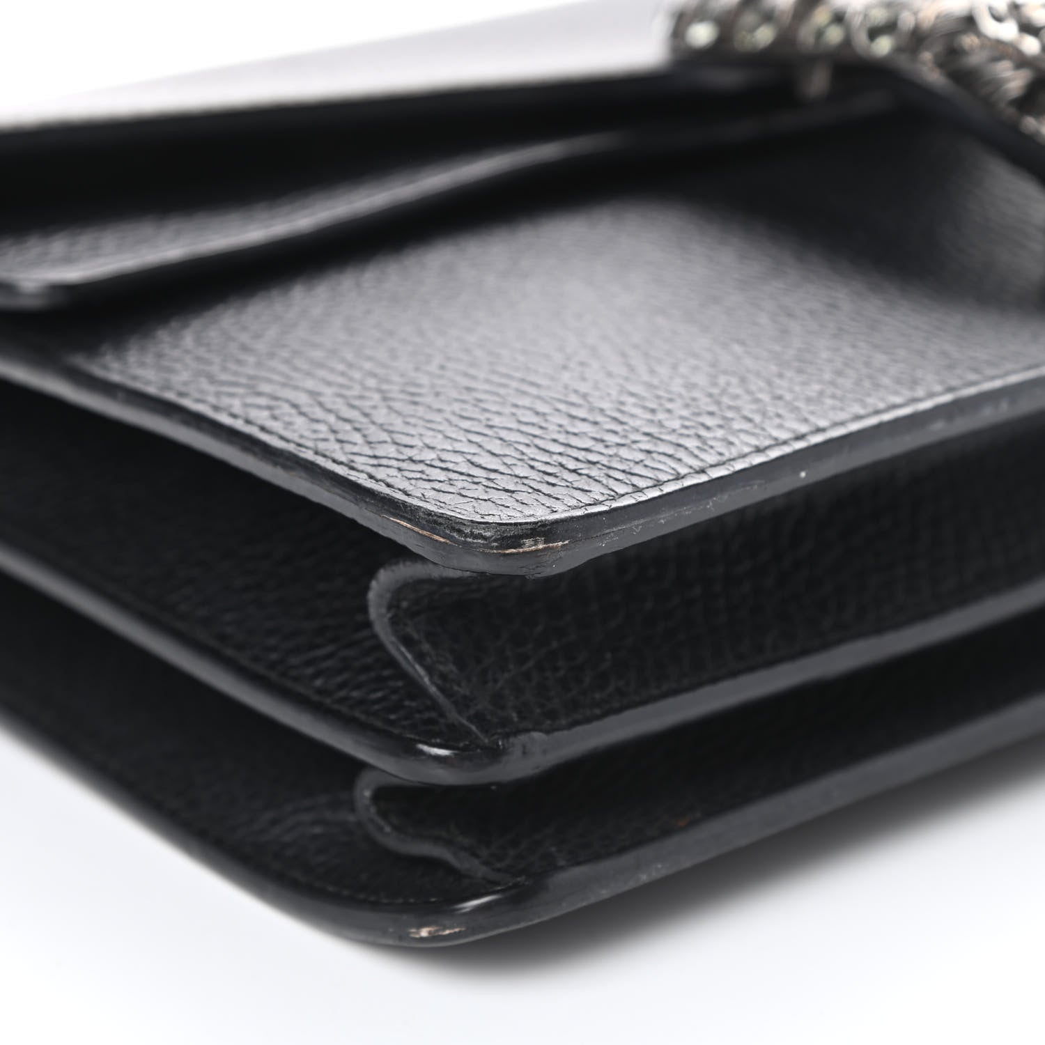Gucci Pebbled Calfskin Small Dionysus Shoulder Bag Black 9 of 15