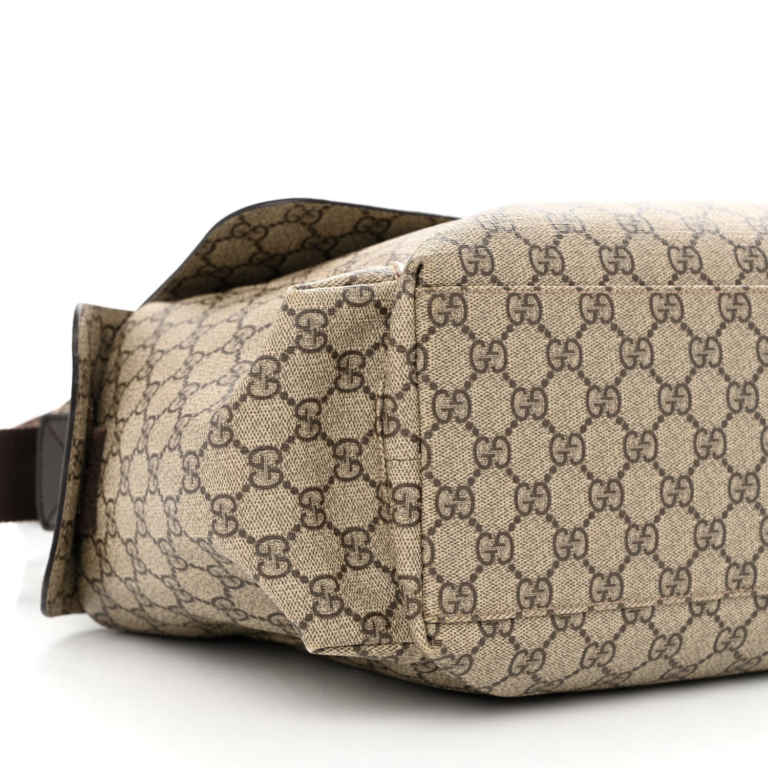 Gucci GG Plus Monogram Messenger Diaper Bag Dark Brown 10 of 12