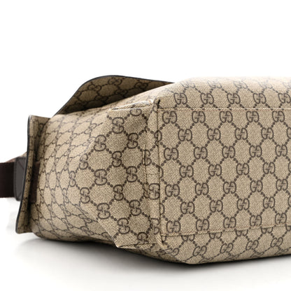 Gucci GG Plus Monogram Messenger Diaper Bag Dark Brown 10 of 12