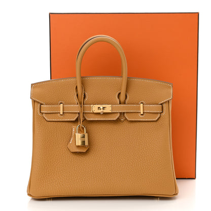 Hermes Togo Birkin 25 Natural Sable 10 of 10