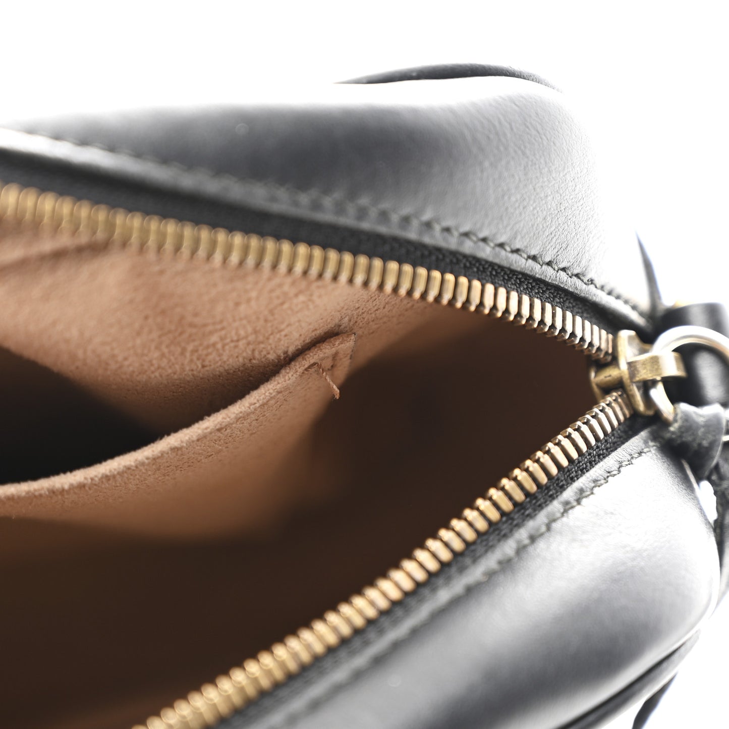 Calfskin Matelasse Small GG Marmont Chain Shoulder Bag Black