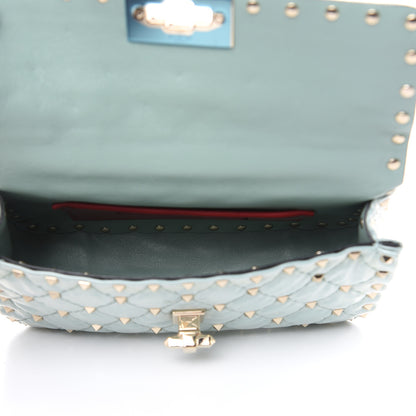 Valentino Garavani Patent Small Rockstud Spike Shoulder Bag Nube 5 of 9