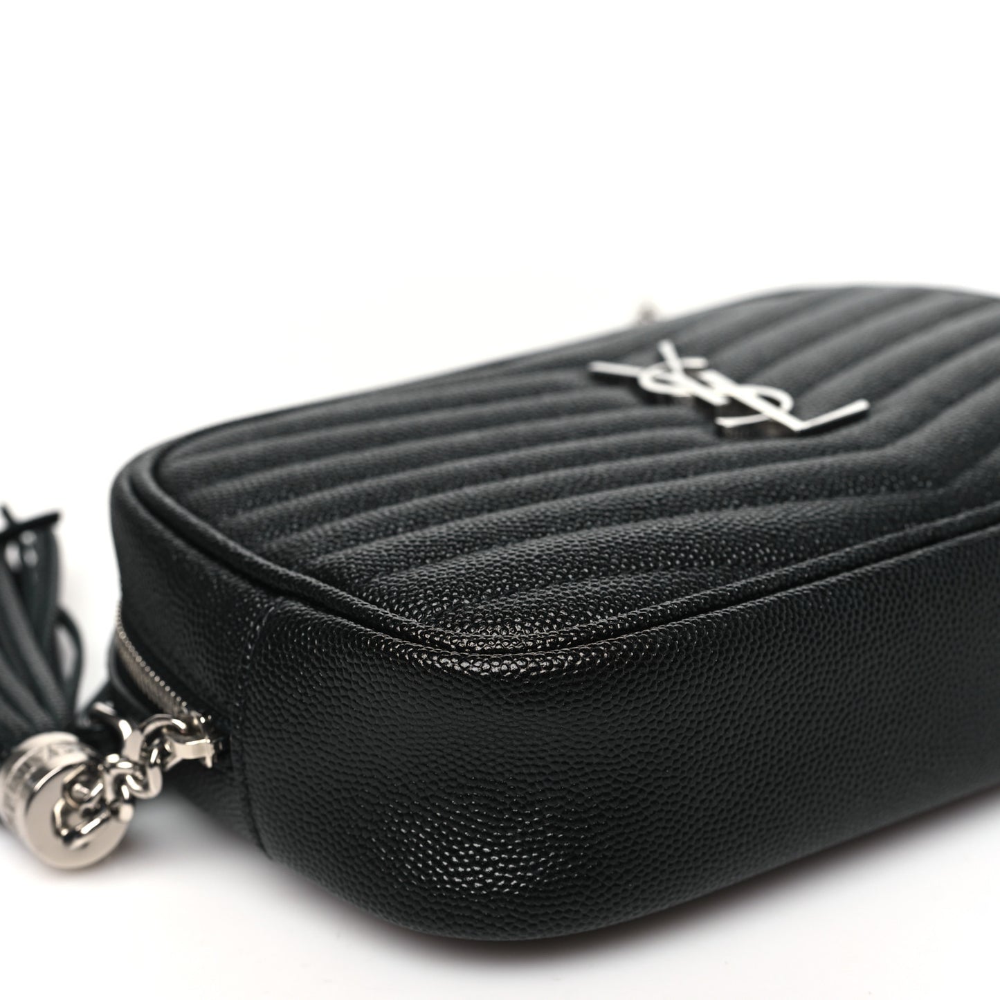 Grain De Poudre Matelasse Monogram Mini Lou Camera Bag Black