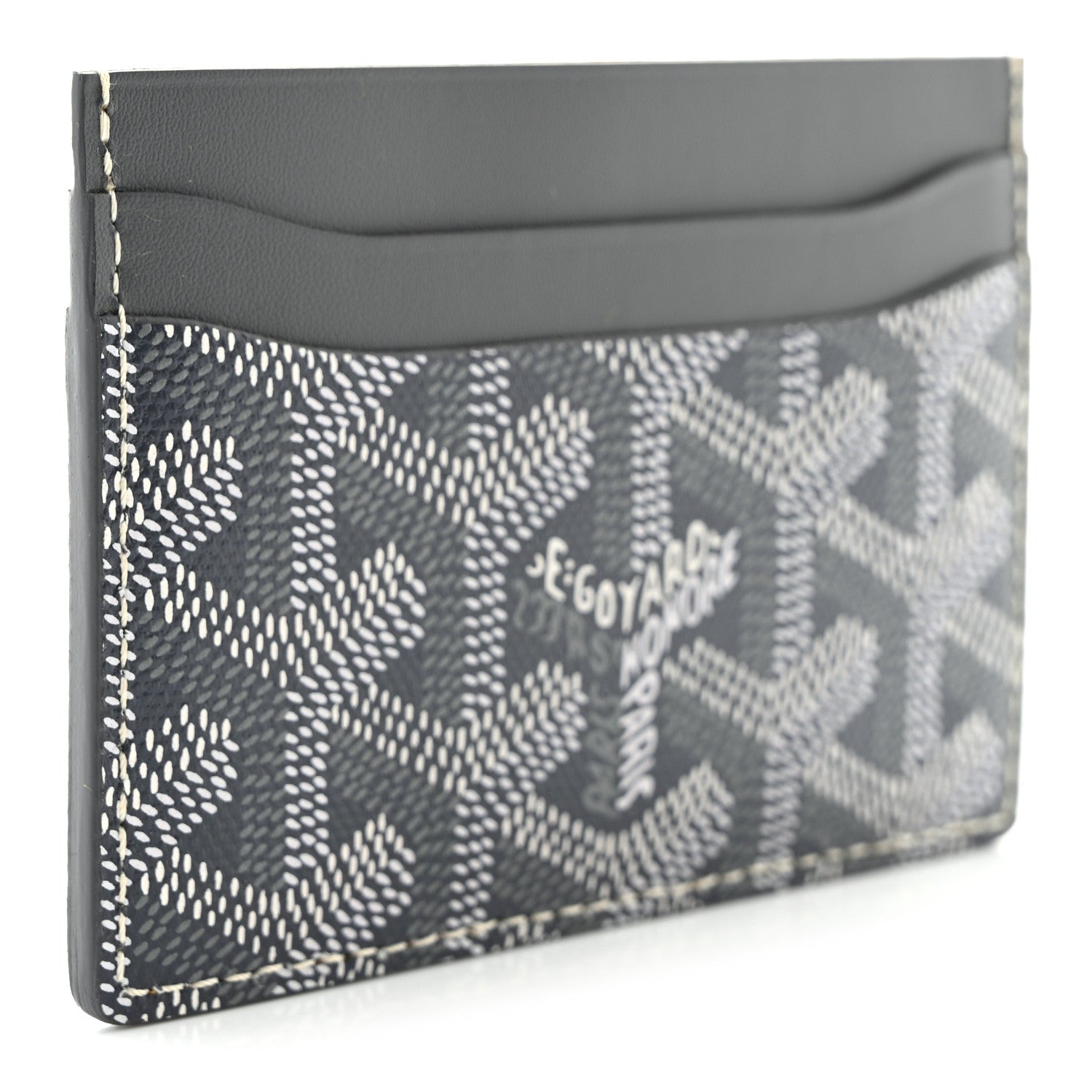Goyard Goyardine Saint Sulpice Card Holder Grey 3 of 7