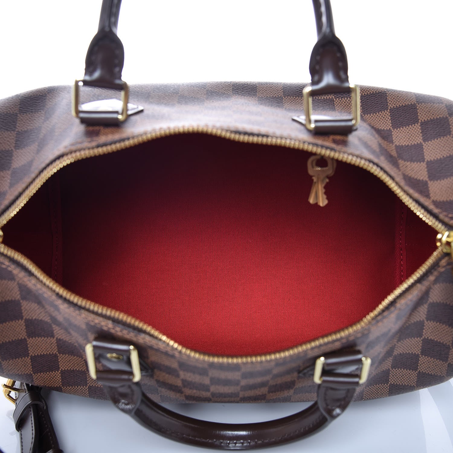 Louis Vuitton Damier Ebene Speedy Bandouliere 30 5 of 9