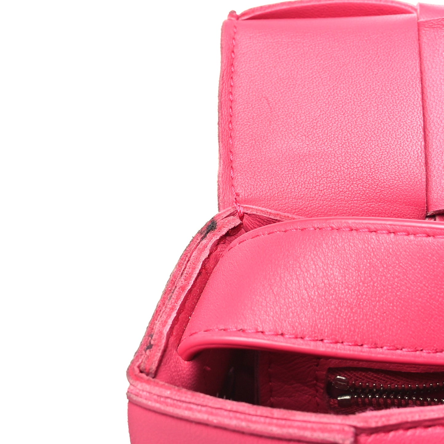 Lambskin Maxi Intrecciato Cassette Crossbody Bag Lollipop