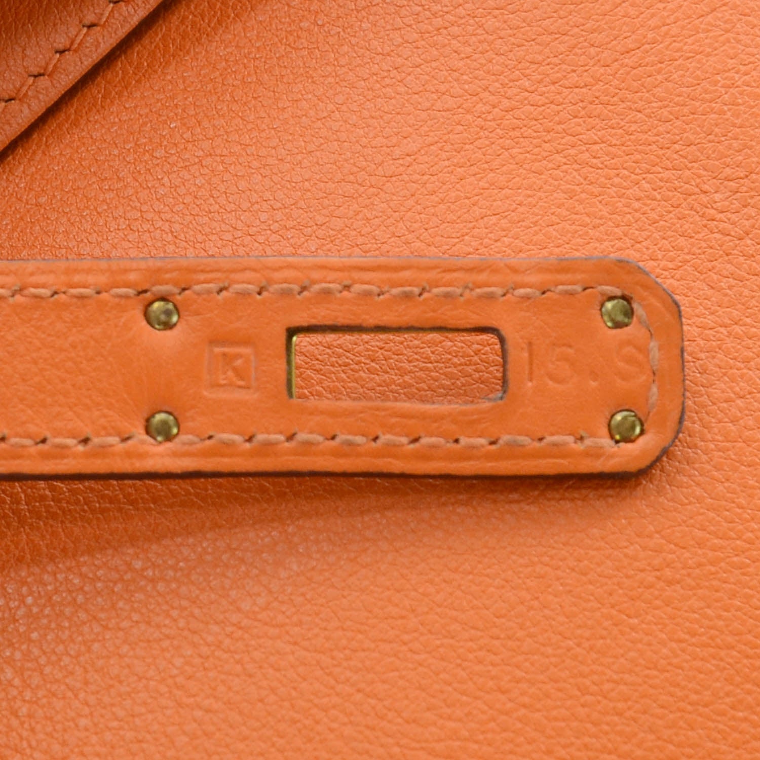 Hermes Swift Kelly Cut Clutch Pochette Orange 6 of 10