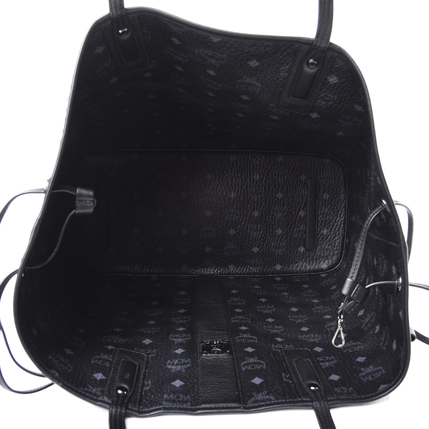 Visetos Large Liz Reversible Shopper Tote Black