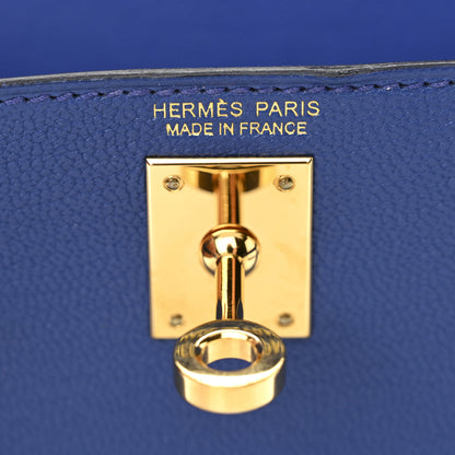 Hermes Chevre Mysore Mini Kelly Sellier 20 Bleu Royal 6 of 11