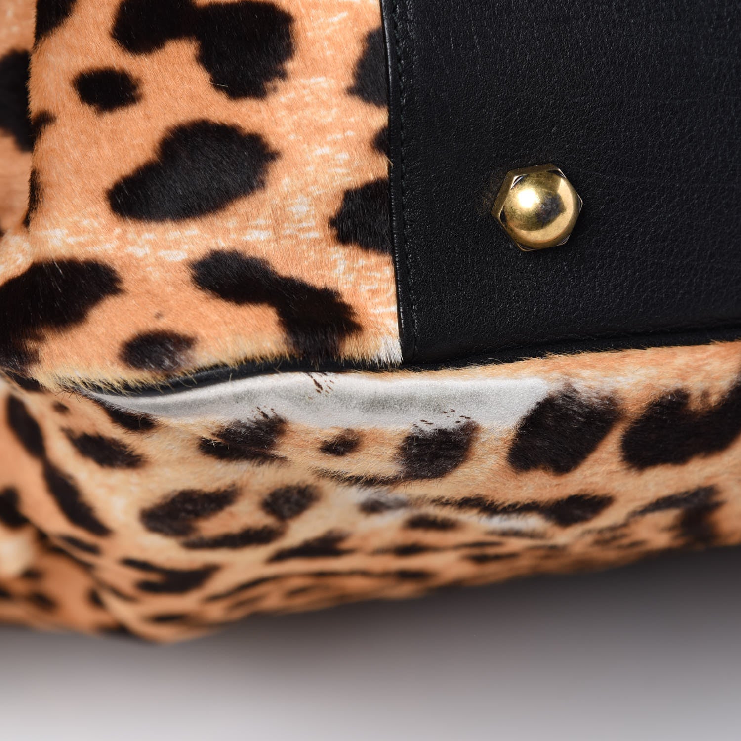 Saint Laurent Calf Hair Leopard Print Large Roady Hobo 15 of 22