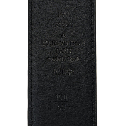 Louis Vuitton Calfskin 35mm Pont Neuf Belt 100 40 Black 5 of 5
