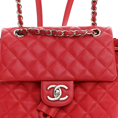 Chanel Lambskin Quilted Small Urban Spirit Backpack Red 7 of 12