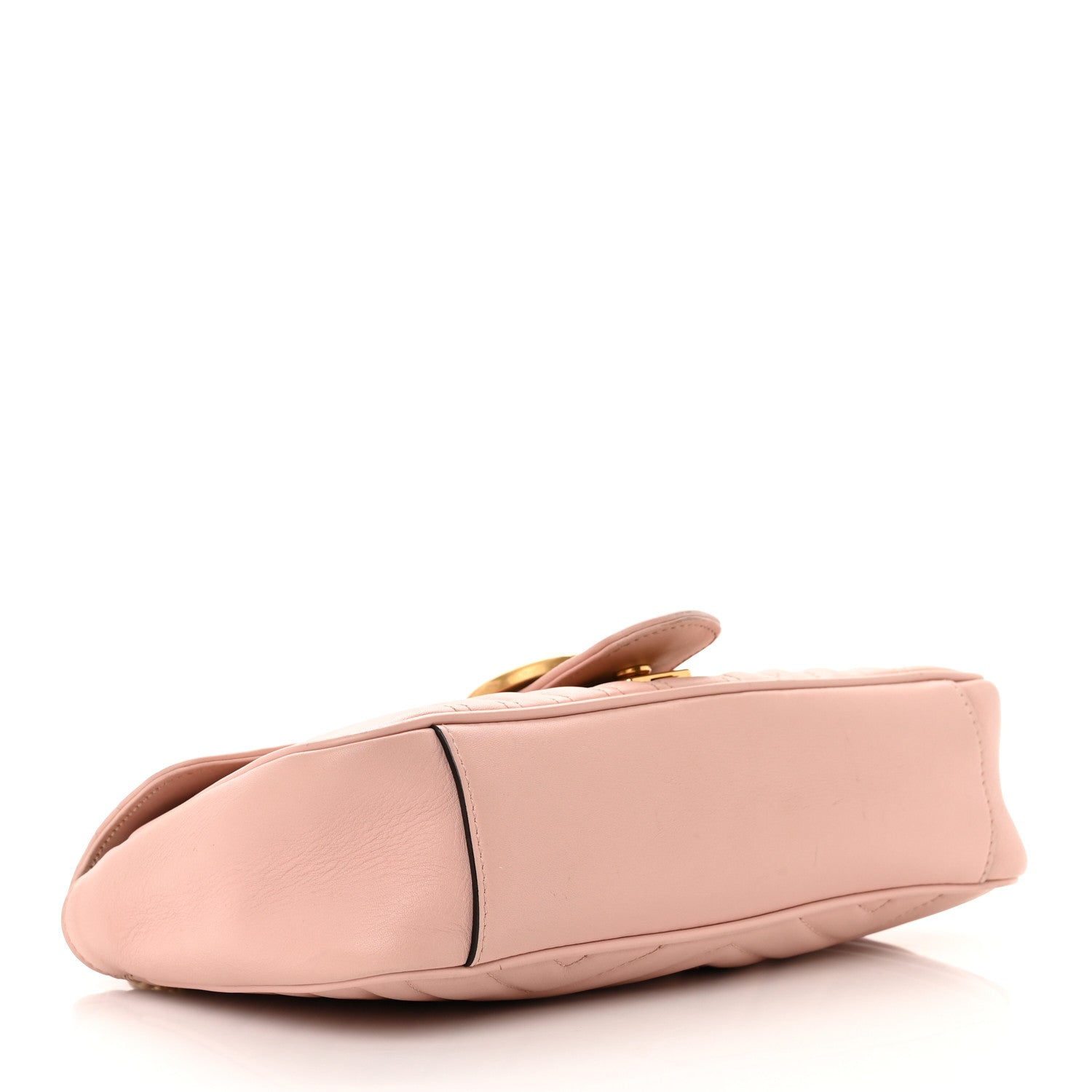 Gucci Calfskin Matelasse Small GG Marmont Shoulder Bag Perfect Pink 4 of 14