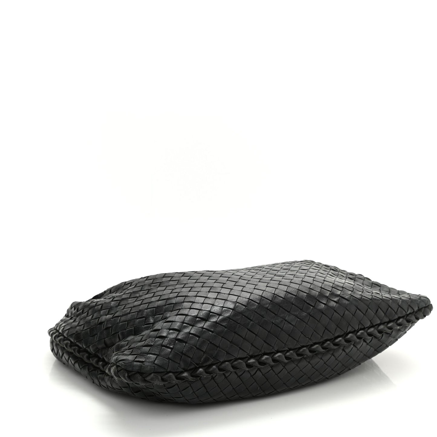 Nappa Intrecciato Medium Veneta Hobo Black