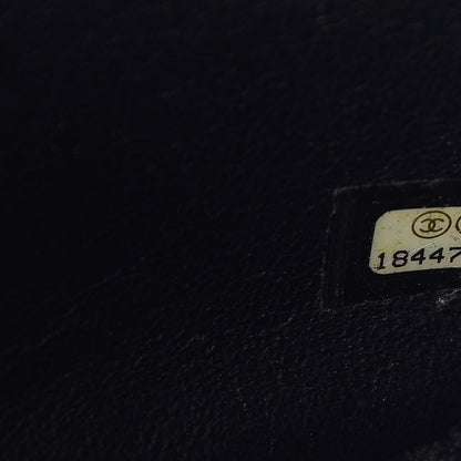 Chanel Lambskin Quilted Large Twist Two Tone Flap Bag Black Burgundy 8 of 8